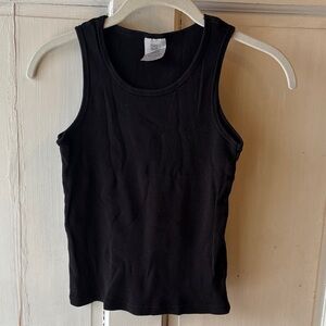 Faded Glory Black Ribbed Muscle Tank